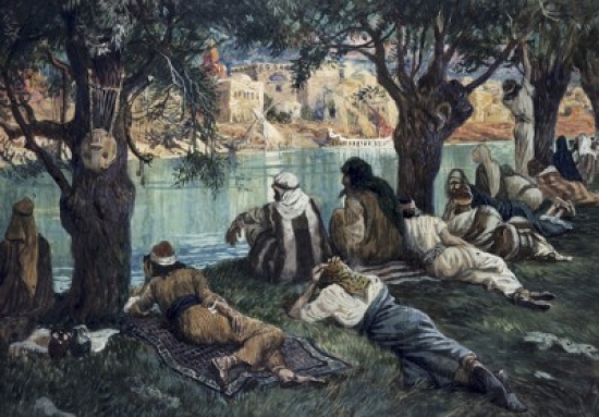 Superstock SAL999350 By The Waters of Babylon James Tissot, 1836-1902 & French Jewish Museum New York USA Poster Print, 18 x 24