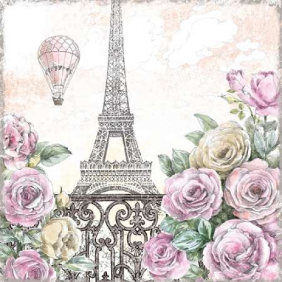 Paris Roses VI Poster Print by Beth Grove - 12 x 12 - Small