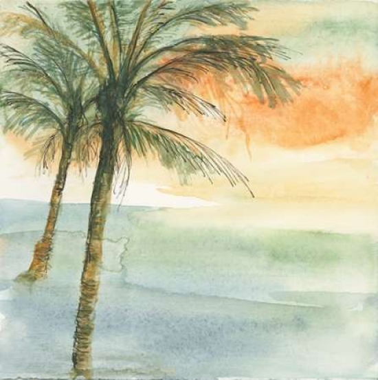 Island Sunset I Poster Print by Chris Paschke, 24 x 24 - Large