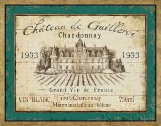 French Wine Label IV Poster Print by Daphne Brissonnet - 22 x 28 - Large