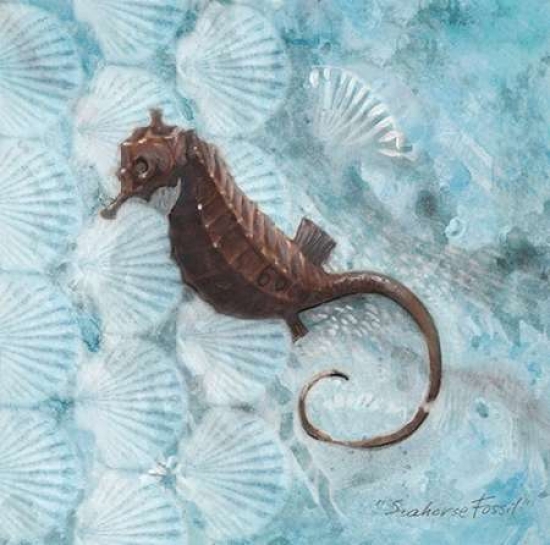 Picture of Art In Motion PDX011FIS1240ASMALL Seahorse Fossil Poster Print by Arnie Fisk&#44; 12 x 12 - Small