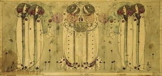 Bentley Global Arts PDX265138SMALL The Wassail Poster Print by Charles Rennie Mackintosh, 10 x 20 - Small