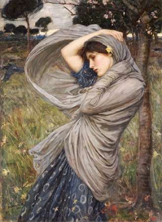 Boreas Poster Print by John William Waterhouse, 18 x 24 - Large