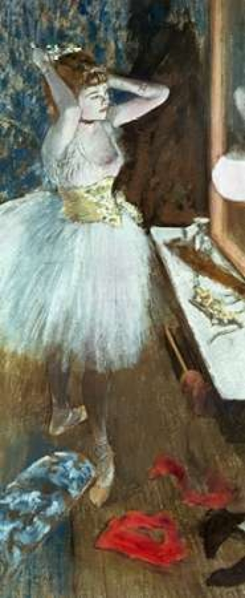 Bentley Global Arts PDX277311SMALL Dancer in Her Dressing Room Poster Print by Edgar Degas, 10 x 20 - Small