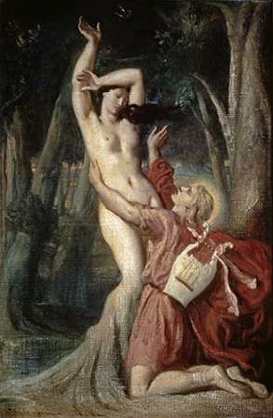 Apollo & Daphne Poster Print by Theodore Chasseriau - 12 x 18 - Small