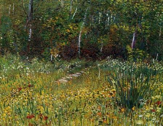 A Park in Spring 1887 Poster Print by Vincent Van Gogh, 18 x 24 - Large
