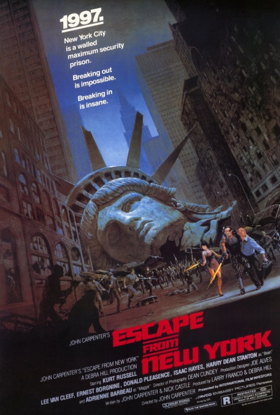 MOVAD4689 Escape From New York Movie Poster Print, 27 x 40 -  Pop Culture Graphics