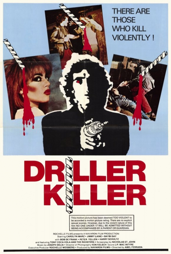 Driller Killer Movie Poster Print - 27 x 40