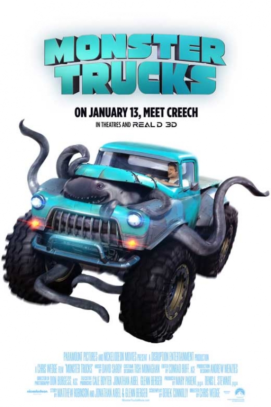 MOVEB89355 Monster Trucks Movie Poster, 27 x 40