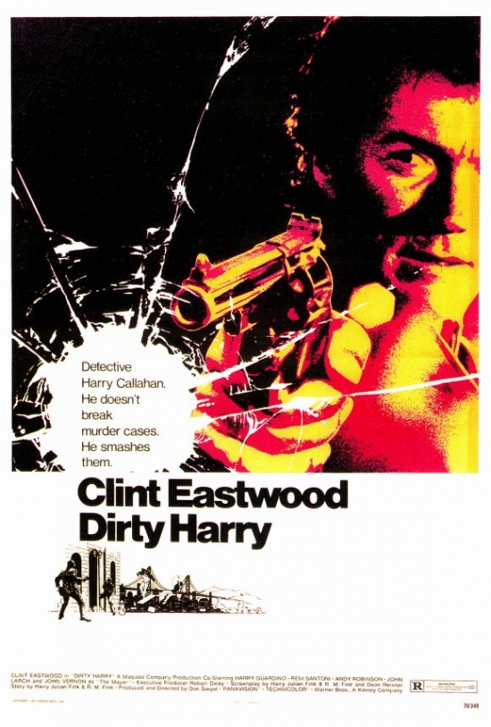 Dirty Harry Movie Poster Print, 27 x 40