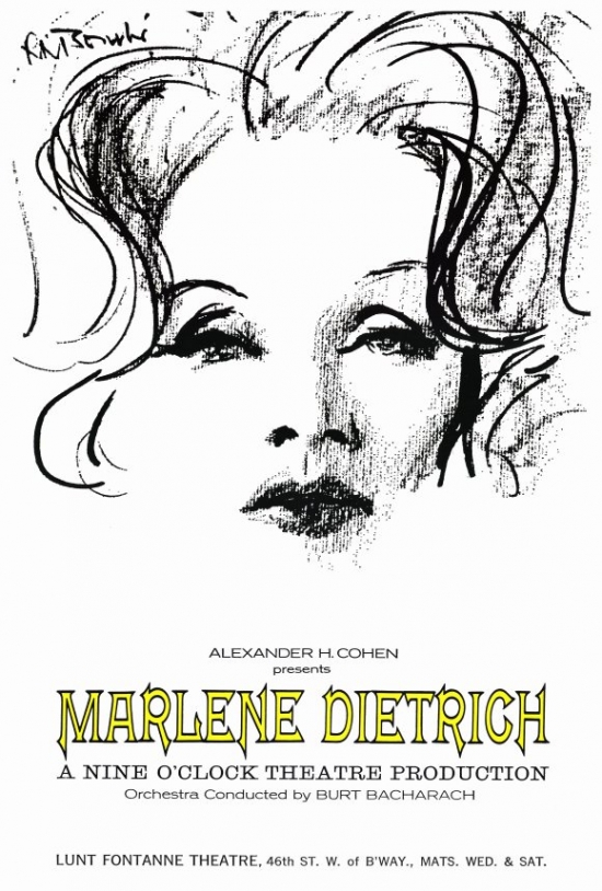 MOVEF8167 Marlene Dietrich Movie Poster Print, 27 x 40