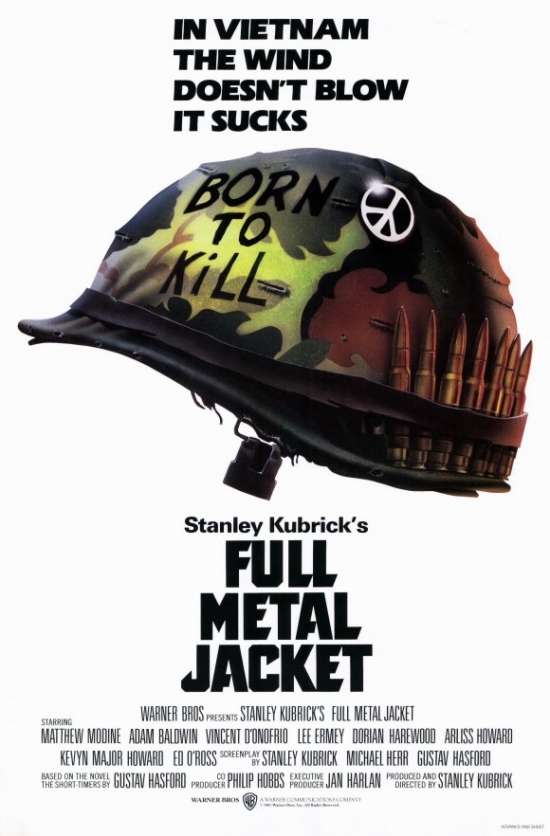 Full Metal Jacket Movie Poster Print, 27 x 40