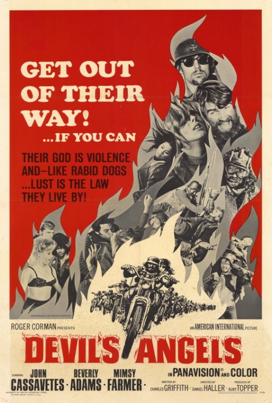 MOVGF7204 Devils Angels Movie Poster Print, 27 x 40