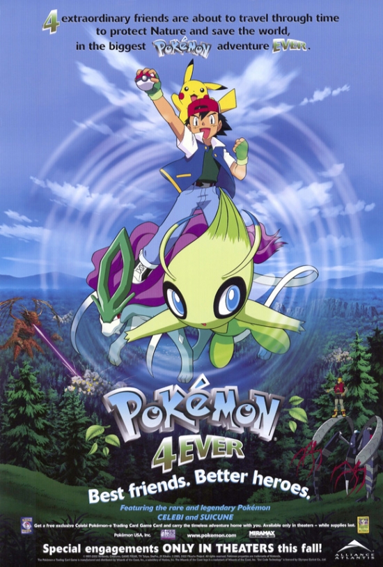 Pokemon 4Ever Movie Poster Print, 27 x 40