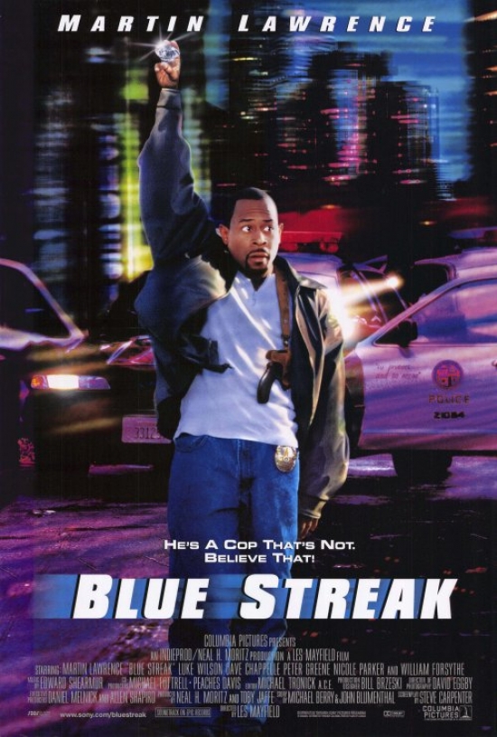 Blue Streak Movie Poster Print - Blue - 27 x 40