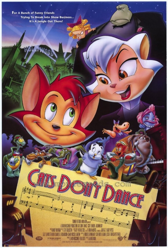 MOVEF3417 Cats Dont Dance Movie Poster Print, 27 x 40