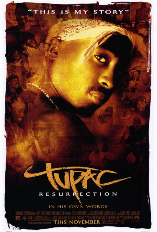 Tupac - Resurrection Movie Poster Print, 27 x 40