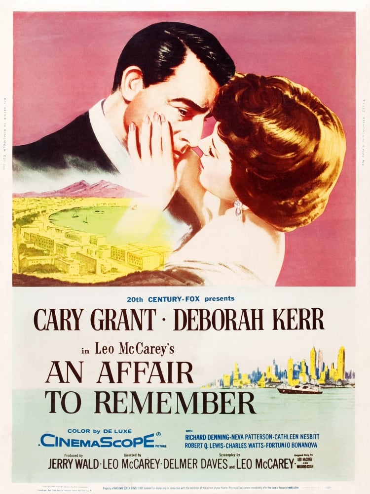 Everett Collection  An Affair To Remember L-R - Cary Grant Deborah Kerr On US Poster Art 1957 Movie Poster Masterprint, 24 x 36 - Large -  Posterazzi, EVCMCDAFTOEC002HLARGE