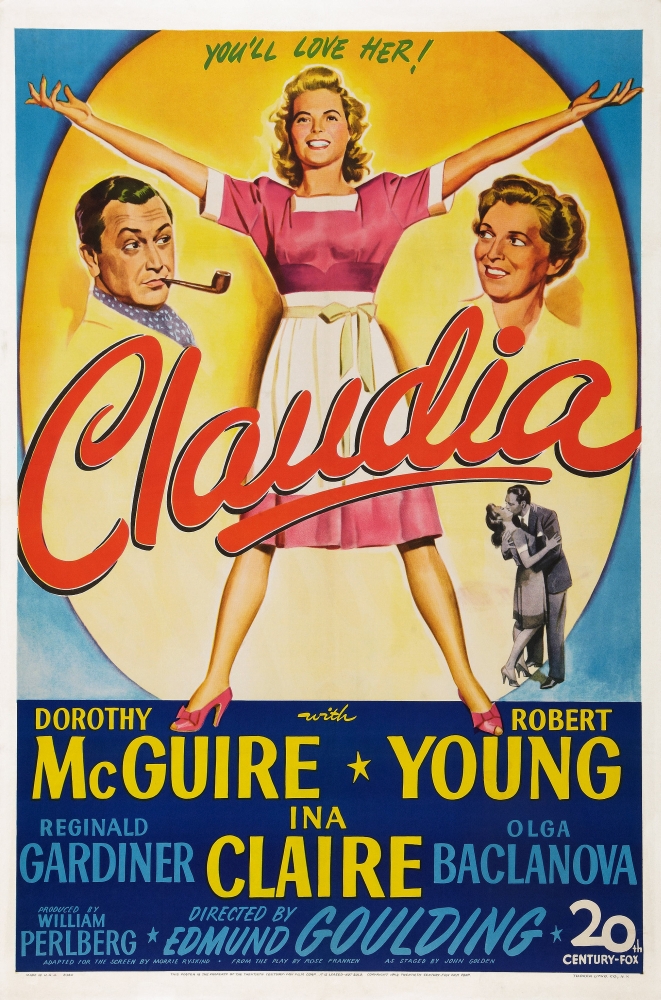 Picture of   Claudia US Poster Top From Left - Ina Claire Dorothy Mcguire Robert Young 1943 Tm & Copyright 20th Century Fox Film & Courtesy  Movie Poster Masterprint&#44; 11 x 17