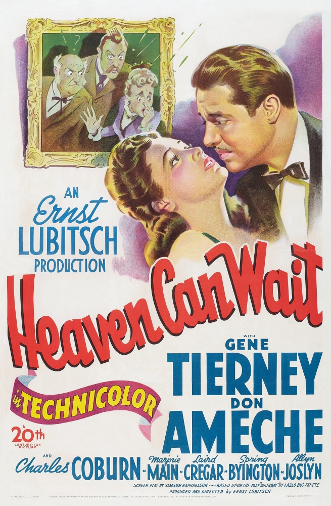 Picture of   Heaven Can Wait US Poster Art From Left - Gene Tierney Don Ameche 1943 Tm & Copyright 20th Century Fox Film All Rights Reserved Courtesy - . Movie Poster Masterprint&#44; 11 x 17