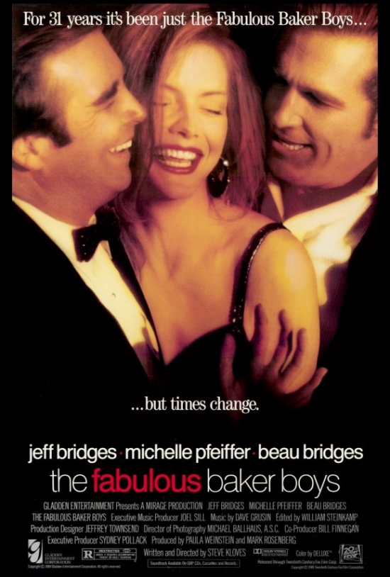 MOVIG8909 The Fabulous Baker Boys Movie Poster Print, 27 x 40