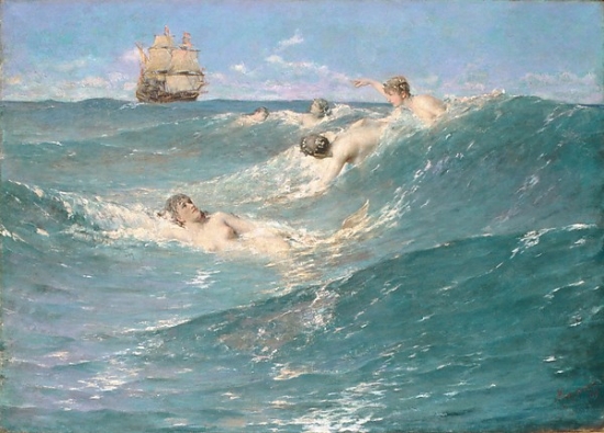 In Strange Seas Poster Print by George Willoughby Maynard - 18 x 24
