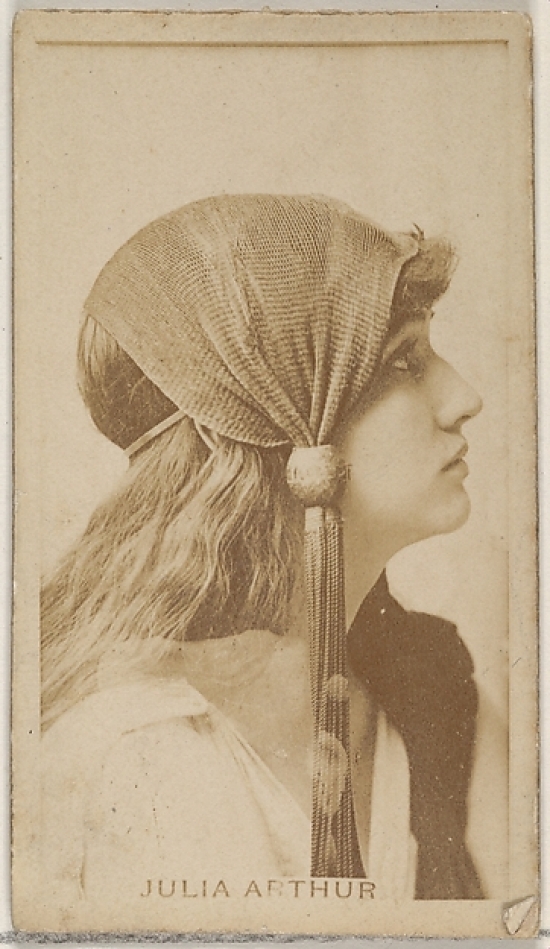 MET417274 Julia Arthur From The Actors & Actresses Series, N45 Type 8 for Virginia Brights Cigarettes Poster Print, 18 x 24 -  Public Domain Images
