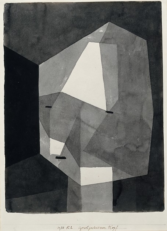 Rough-Cut Head Poster Print by Paul Klee