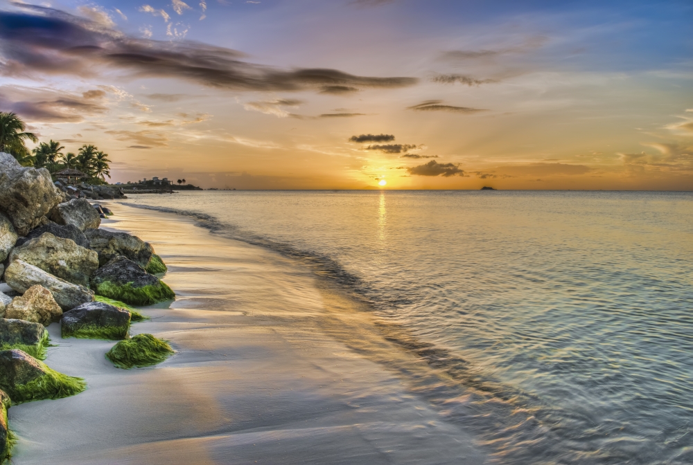Sunset Over Dickenson Bay - St. Johns Antigua West Indies Poster Print