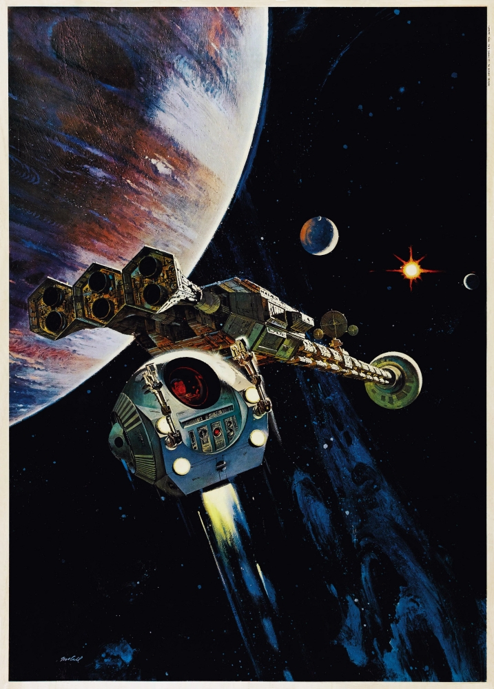Everett Collection EVCMCDTWTHEC102HLARGE 2001 - A Space Odyssey US Poster 1968 Movie Poster Masterprint, 24 x 36 - Large