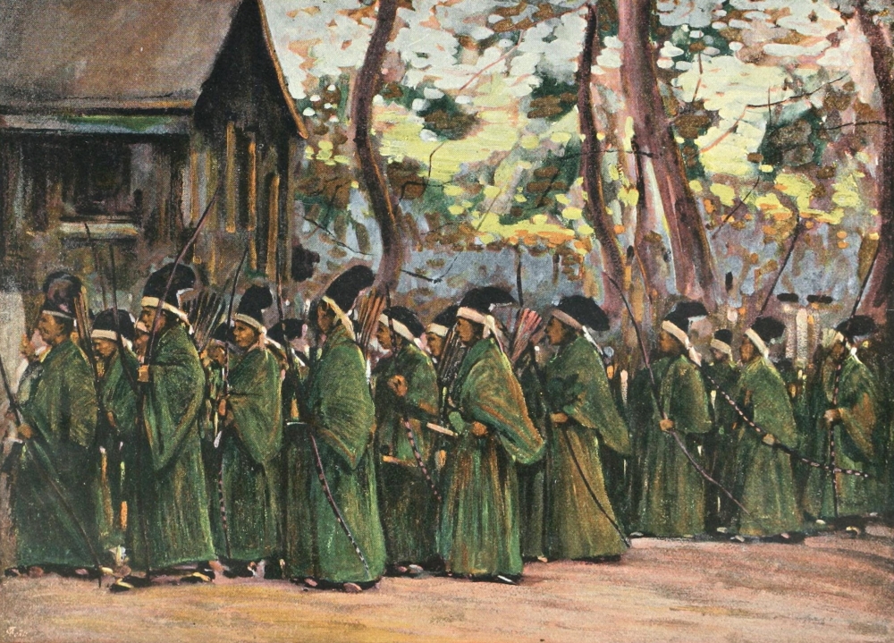 Japanese Monks The Studio 1893 Poster Print by Mortimer Menpes