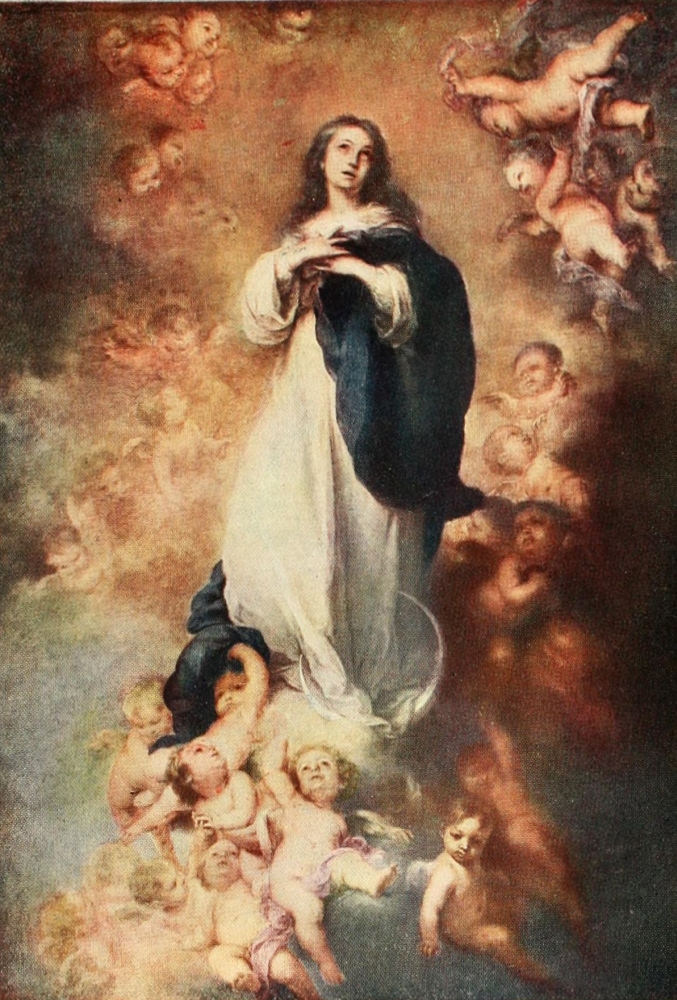 The Immaculate Conception History of Painting 1911 Poster Print by Bartolom- Esteban Murillo