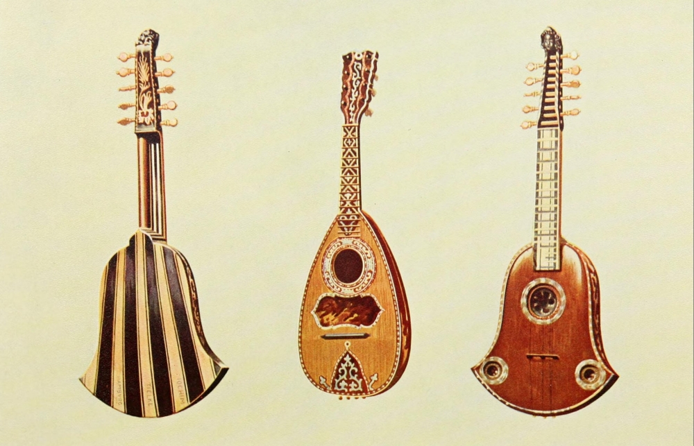 PPHPDP86268 Musical Instruments 1921 Quinterna & Mandoline Poster Print by William Gibb, 18 x 24