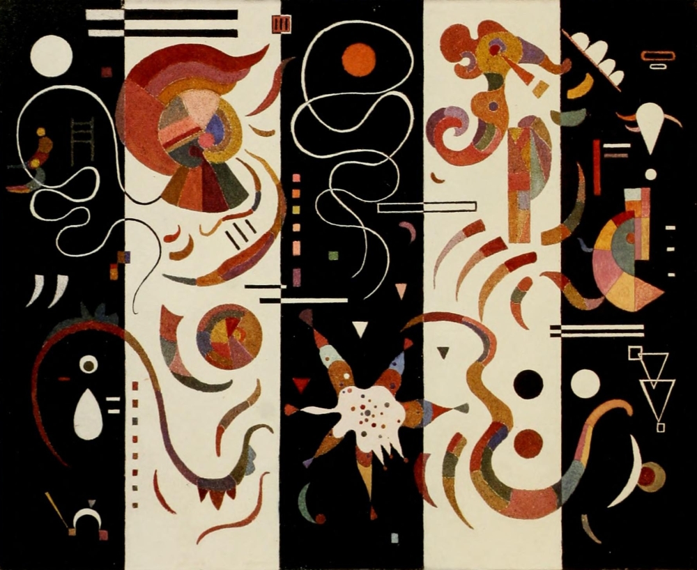 Striped 1934 Poster Print by Wassily Kandinsky - 18 x 24