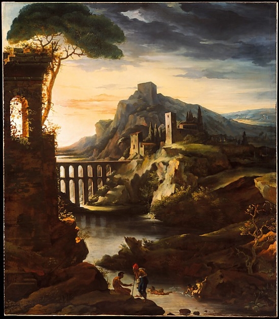 MET436455 Evening - Landscape with An Aqueduct Poster Print by Th Odore Gericault, French Rouen 1791 1824 Paris, 18 x 24