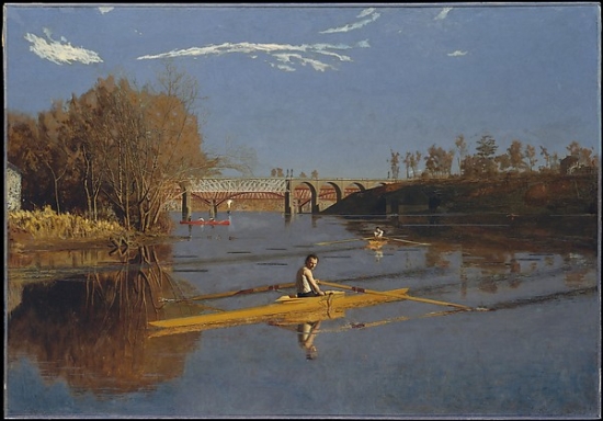 The Champion Single Sculls, Max Schmitt in A Single Scull Poster Print by Thomas Eakins, American 1844 1916 Philadelphia Pennsylvania, 18 x 24