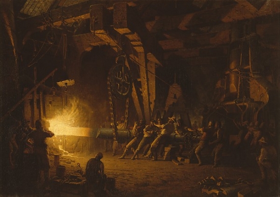 MET13174 Forging The Shaft Poster Print by John Ferguson Weir, American West Point New York 1841 - 1926 Providence Rhode Island, 18 x 24