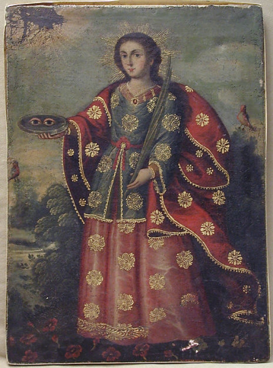 Saint Lucy Poster Print - 18 x 24