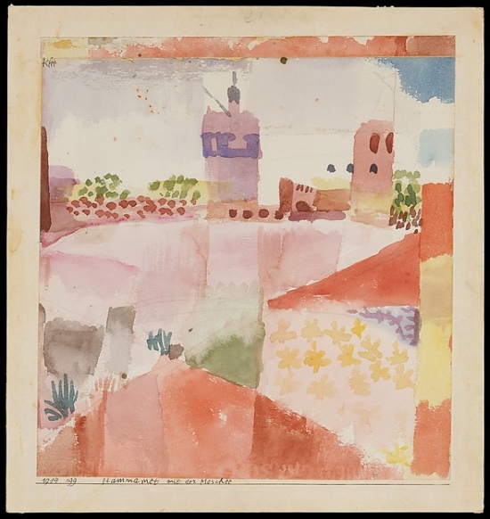Hammamet with Its Mosque Poster Print by Paul Klee - German - Born Switzerland MNchenbuchsee 1879 - 1940 Muralto-Locarno - 18 x 24