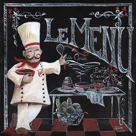 Chalkboard Chefs I Poster Print by Tre Sorelle Studios - 24 x 24 - Large