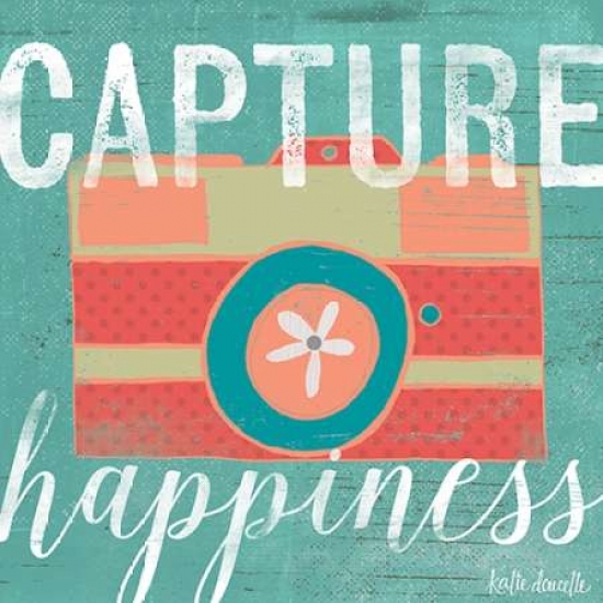 PDXKA1146SMALL Capture Happiness Poster Print by Katie Doucette, 12 x 12 - Small -  Sagebrush Fine Art