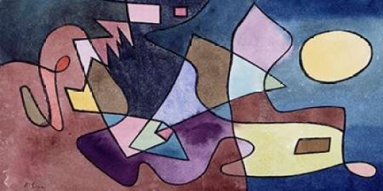 Dramatic Landscape Poster Print by Paul Klee - 10 x 20 - Small