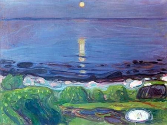 Seascape Poster Print by Edvard Munch, 11 x 14 - Small
