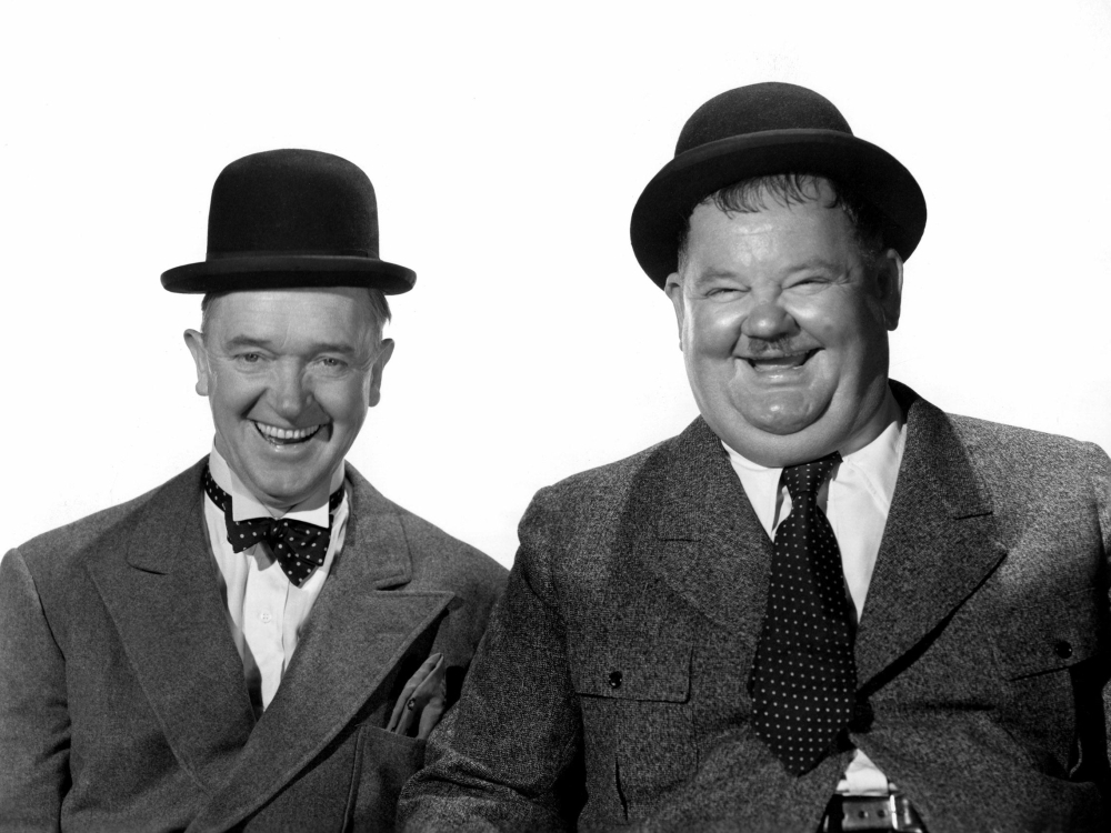 Everett Collection EVCPBDLAANEC021HLARGE Stan Laurel Oliver Hardy Laurel & Hardy C. 1940S Photo Print, 20 x 16 - Large -  Posterazzi