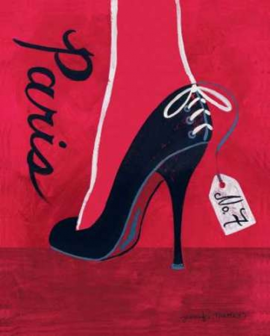 PDXMLA016SMALL High Heels Paris Poster Print by Jennifer Matla, 10 x 12 - Small