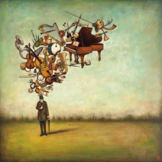 PDXH918DSMALL Thanks for The Melodies Poster Print by Duy Huynh, 12 x 12 - Small