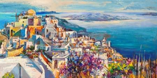 Thira Poster Print by Luigi Florio, 10 x 20 - Small