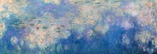 Waterlilies- The Clouds Poster Print by Claude Monet - 10 x 20 - Small
