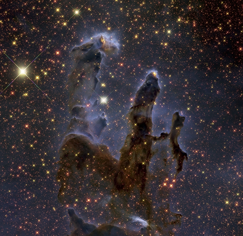 Messier 16 The Eagle Nebula in Serpens Poster Print, 14 x 13