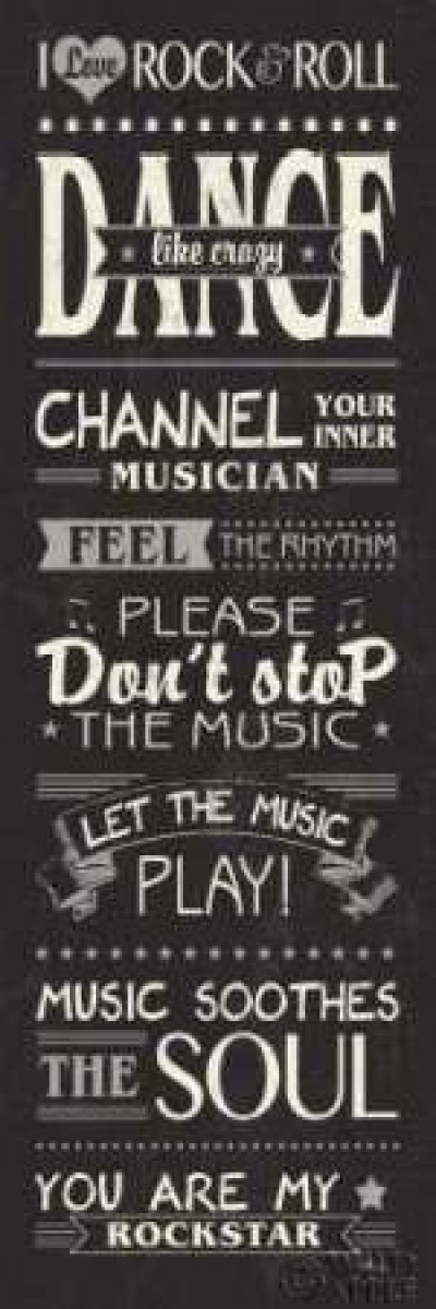 Music Lovers I Poster Print by Pela Studio - 8 x 24 - Small